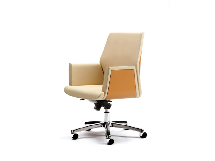 TUA - Swivel leather office chair _ ESTEL GROUP